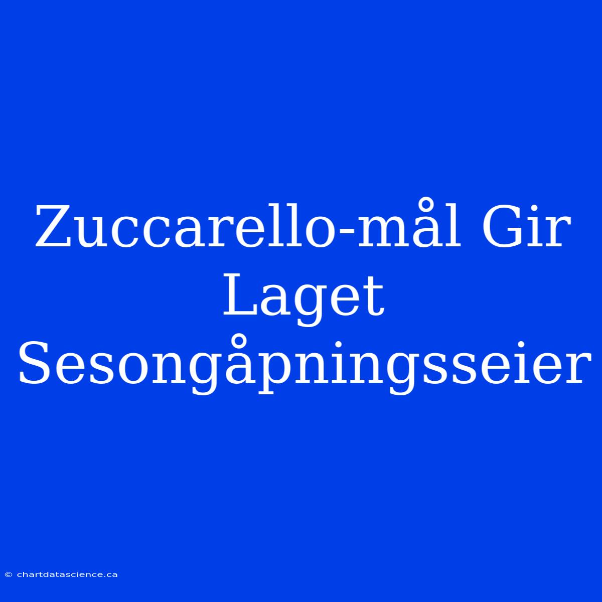 Zuccarello-mål Gir Laget Sesongåpningsseier