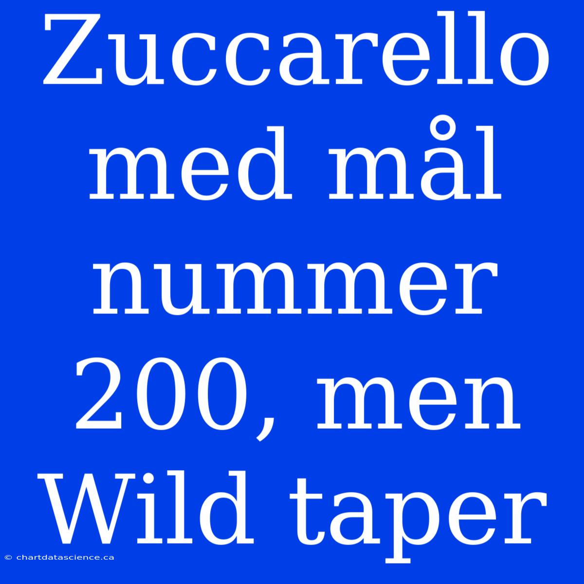 Zuccarello Med Mål Nummer 200, Men Wild Taper