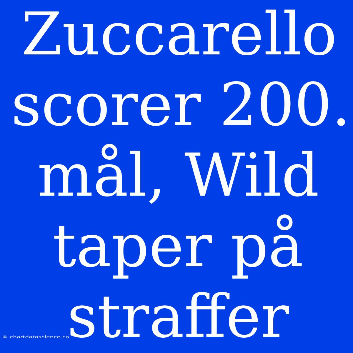 Zuccarello Scorer 200. Mål, Wild Taper På Straffer