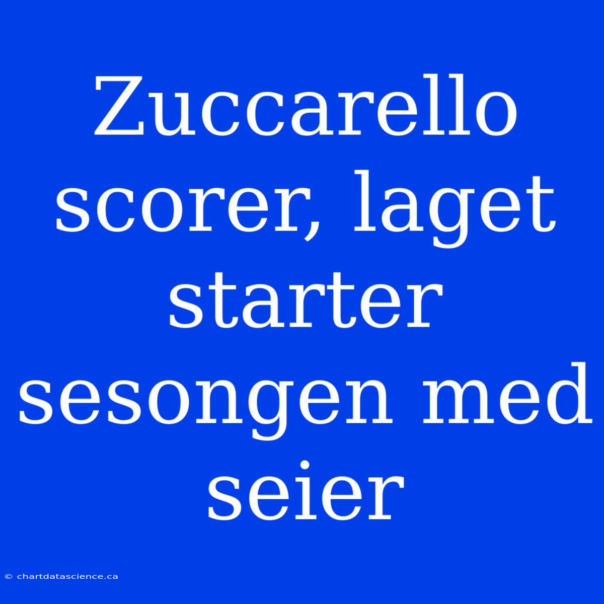 Zuccarello Scorer, Laget Starter Sesongen Med Seier