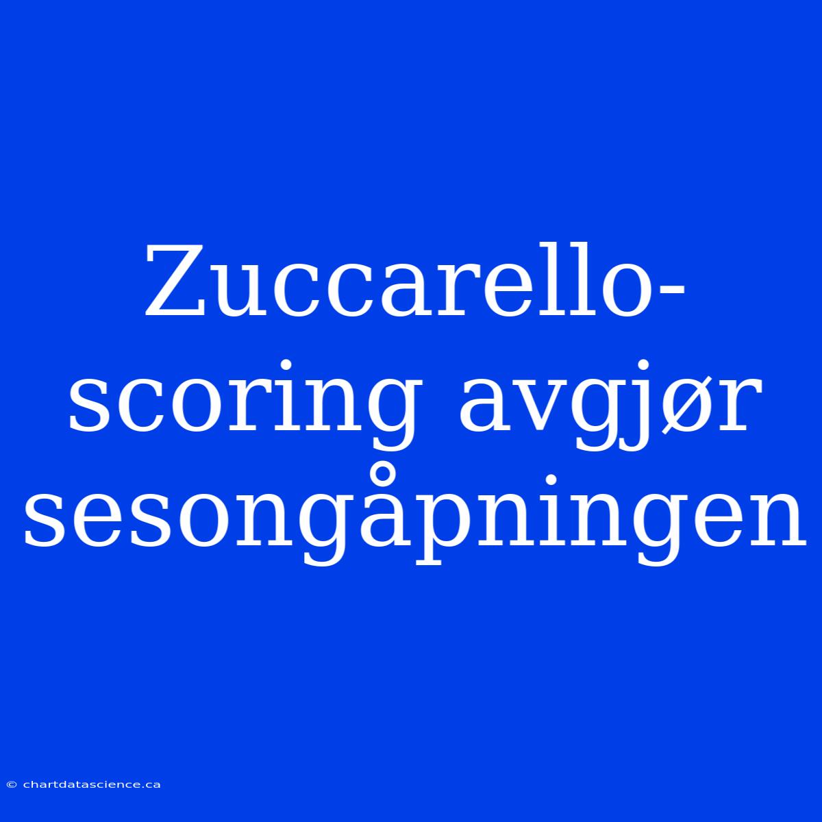 Zuccarello-scoring Avgjør Sesongåpningen