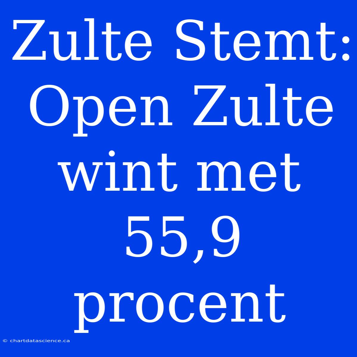 Zulte Stemt: Open Zulte Wint Met 55,9 Procent