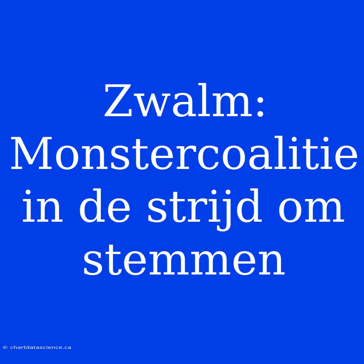 Zwalm: Monstercoalitie In De Strijd Om Stemmen